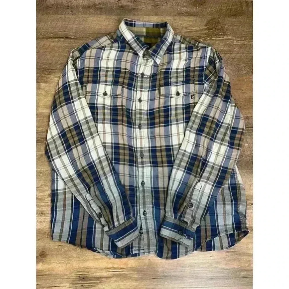 Marmot Men's Button Up Shirt XL Lightweight Plaid Soft Outdoor Hiking - Picture 1 of 14